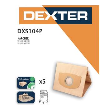 5 Dustbags Dexter For K Wd4000, 5000