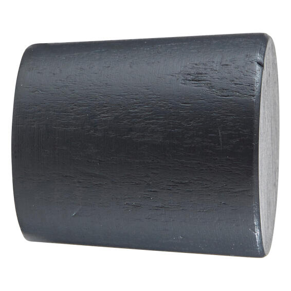 Inspire curtain rod finial  28mm diam pellet magnet cone gray