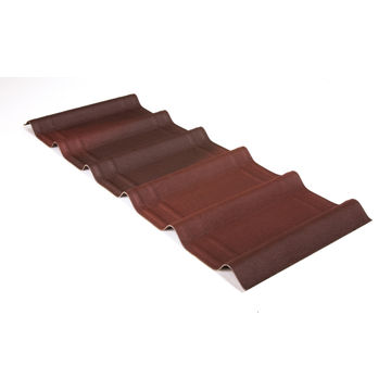Bitumen Roof Tile 1.06m x 0.4m Red Ombre 7 Pack ONDUVILLA