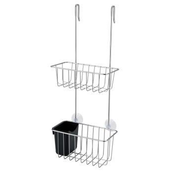 Hanging Shower Basket REMIX SENSEA Chrome/Black
