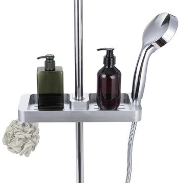 Shower Rail Shelf Set SENSEA Grey