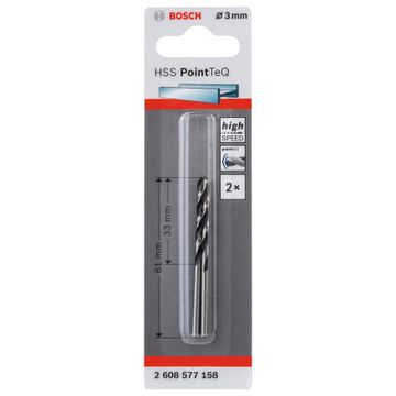 HSS PointTeQ 3 mm 2 pc