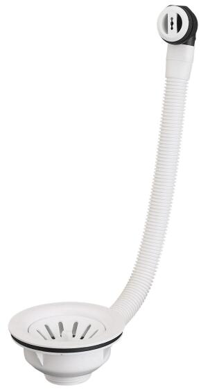 Full plastic wast EQUATION with overflow 90mm