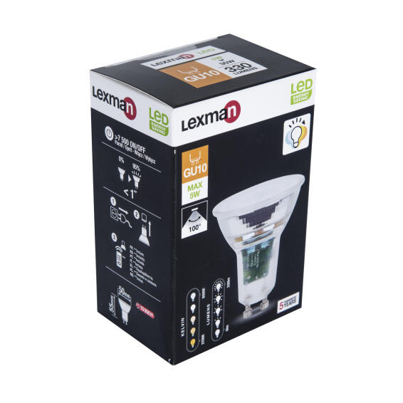 led light bulb unifilament  GU10 5w dimmable with remote control