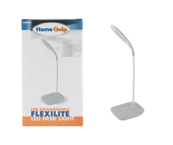 Home Quip USB Rechargeable Desk Lamp Grey