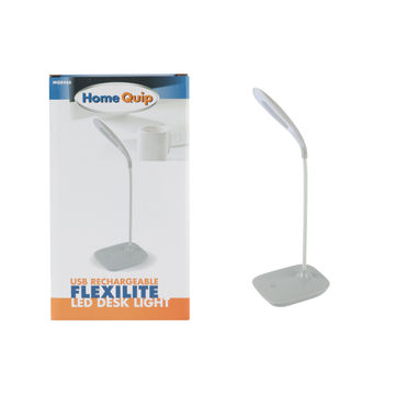 Home Quip USB Rechargeable Desk Lamp Grey