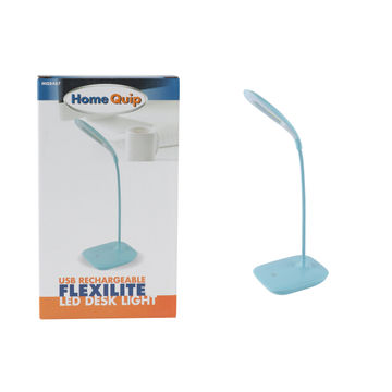 Desk lamp LED USB rechargeable HOME QUIP Flexilite blue