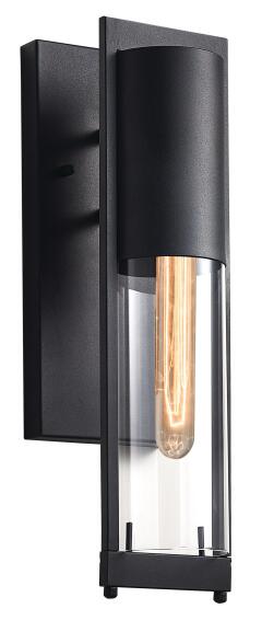 Brightstar Glass Outdoor Lantern Light Black