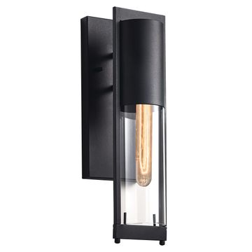 Brightstar Glass Outdoor Lantern Light Black
