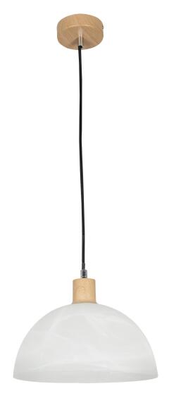 pendant light alabaster and wood