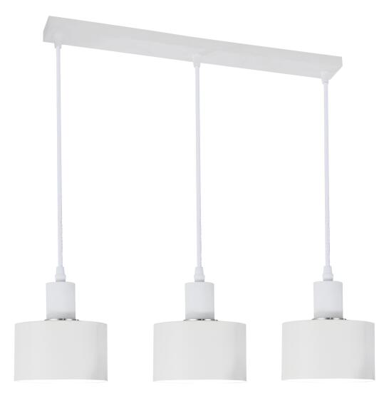 pendant light metal white 3lt