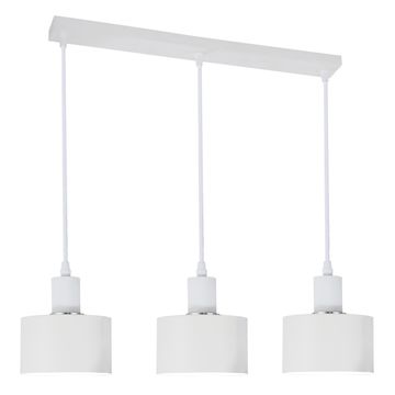 pendant light metal white 3lt