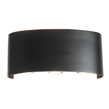 WALL.L LED OVAL B.STAR L247 BLK 168MM