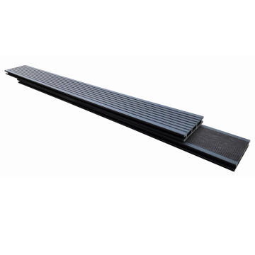 Composite Deck Board L220 x W11 x H2 cm Dark Grey Rio