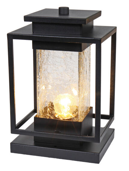 RADIANT OUTDOOR POST TOP 140MM SAND BLK