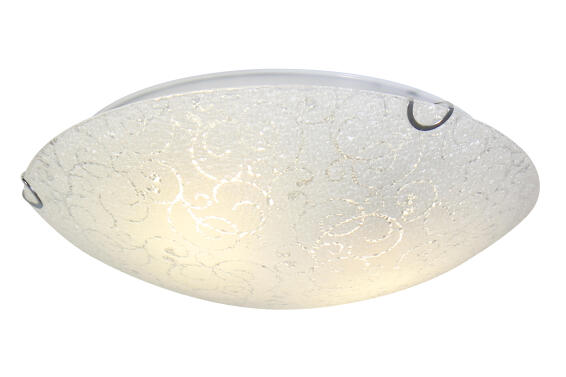 ceiling light  floral droplet   300mm white eurolux