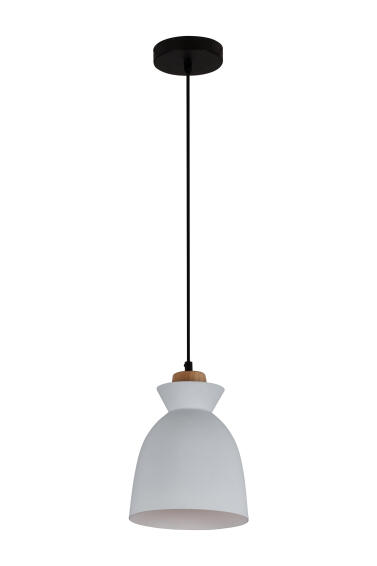 pendant light charlotte  white and wood Eurolux