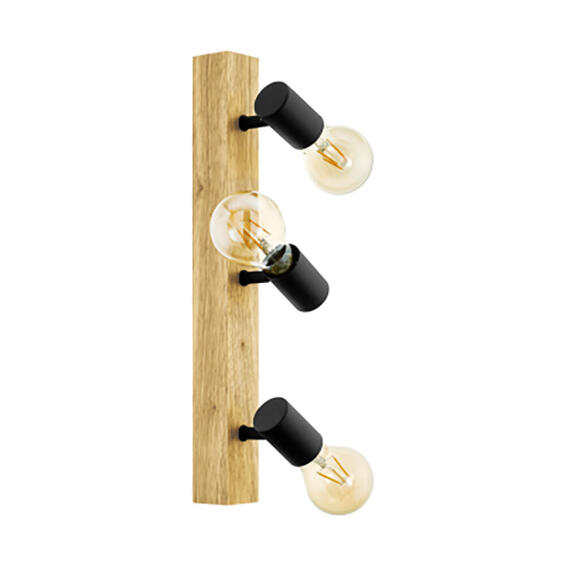 spotlight eglo townshend3 bar 3 480mm wood