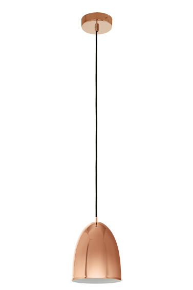  pendant light Eglo Coretto2 dome copper white