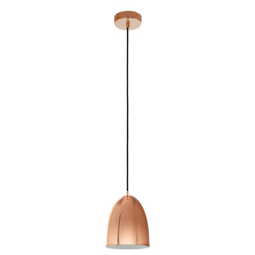  pendant light Eglo Coretto2 dome copper white