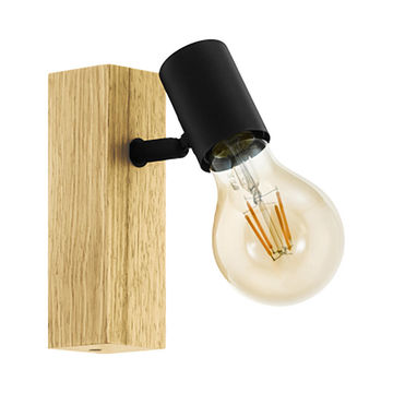 spotlight eglo townshend3 bar 1 165mm wood