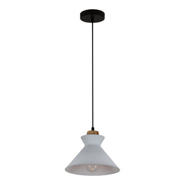  pendant light  charlotte white and wood Eurolux