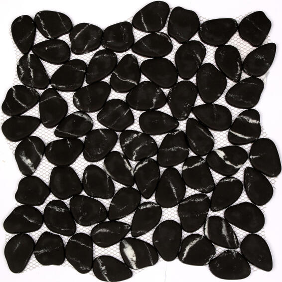 Mosaic Tile Glass ARTENS Galeto Black Matte L30cm x W30cm (per sheet)