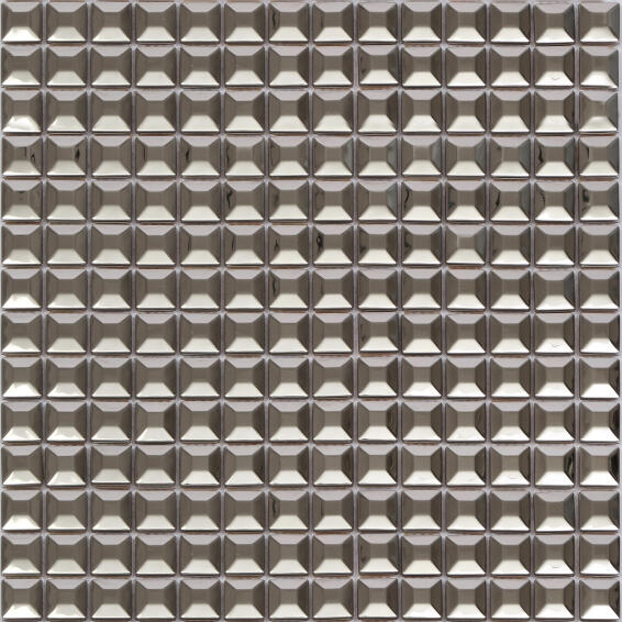 Mosaic Tile ARTENS Gloria Silver Glossy L30cm x W30cm (per sheet)