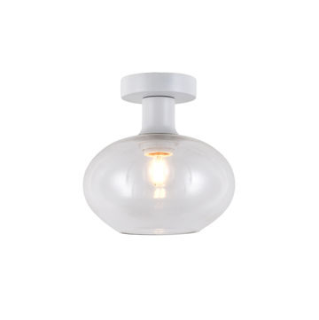 ceiling light orb  small glass E27 clear white