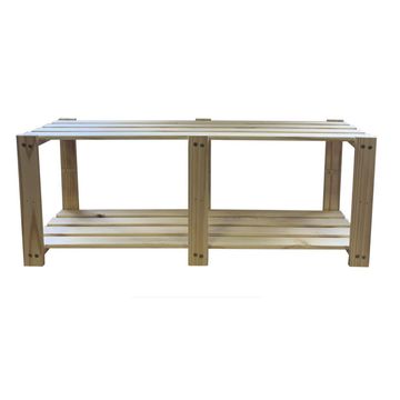 Pine Furniture Kit 2 Shelves T380mm x W1200mm x L450mm