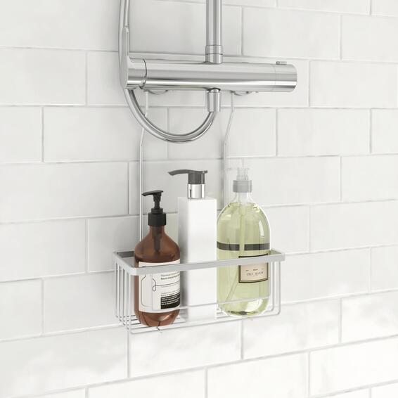 Sensea Hook Over Shower Caddy Chrome