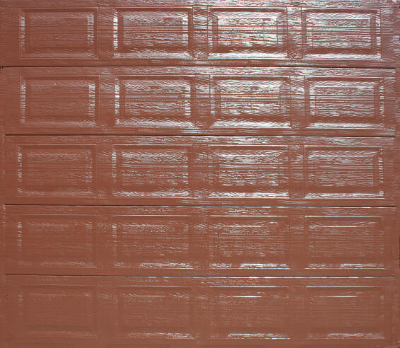 Garage Door Sectional Aluzinc Panel Brown-Single-w2440xh2140mm