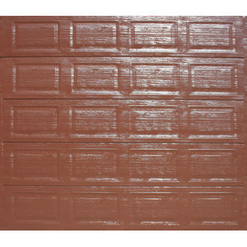 Garage Door Sectional Aluzinc Panel Brown-Single-w2440xh2140mm