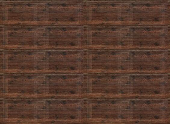 Garage Door Sectional Aluzinc Panel Wood look-Single-w2440xh2140mm