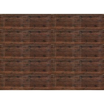 Garage Door Sectional Aluzinc Panel Wood look-Single-w2440xh2140mm