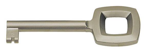 Key nickel-plated hettich