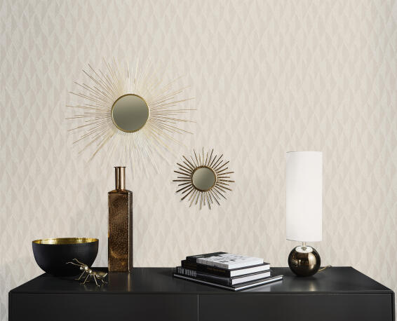WALLPAPER GMK FEATHERS BEIGE 10.5MX53CM