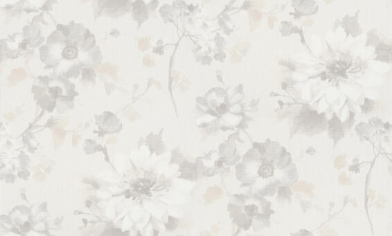 Wallpaper Floral Print RASCH Cream 10,5m x 53cm