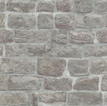 Rasch Ancient Stone Wallpaper Grey 10mx53cm