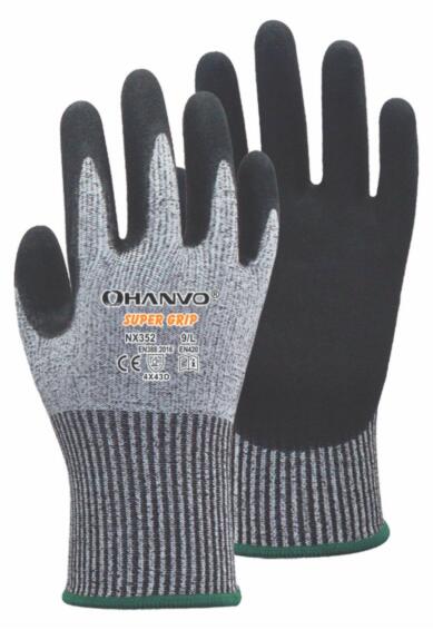 HANVO CUT RESITANT 5/D NITRILE GLOVE SIZE 8
