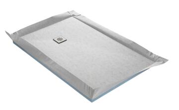 Shower tray to be tiled FLAT BOARD - 360° Trap off-set - 120 x 90 cm