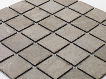 Mosaic natural stone - 5 x 5 cm -roll 100 x 50 cm - 901 Tan Beige