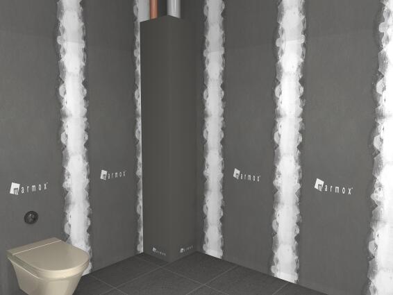 Tileable panel angular box 250 x 15 x 15 cm x 2 cm thickness