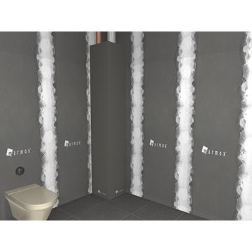 Tileable panel angular box 250 x 15 x 15 cm x 2 cm thickness