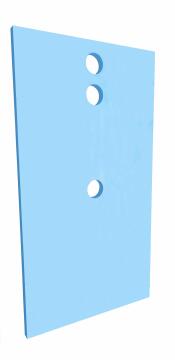 SHOWER TRAY RISER KIT - OFFSET WASTE - 200 x 120 cm (8 cm thickness (5 cm + 3 cm))