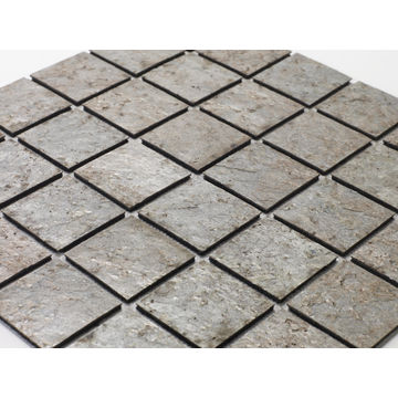 Mosaic natural stone - 5 x 5 cm -roll 100 x 50 cm - 902 Copper