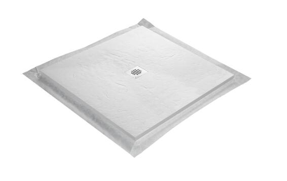 Shower Tray Slate Square White 90 x 90 cm