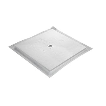 Shower Tray Slate Square White 90 x 90 cm