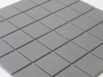 Mosaic Solid surface smooth - 5 x 5 cm - roll 100 x 50 cm - 7037 Mole Grey Smooth
