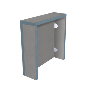 Concealed Cistern tileable box kit with 4 panels (125 x 60 cm + sides) - Thickness 3 cm